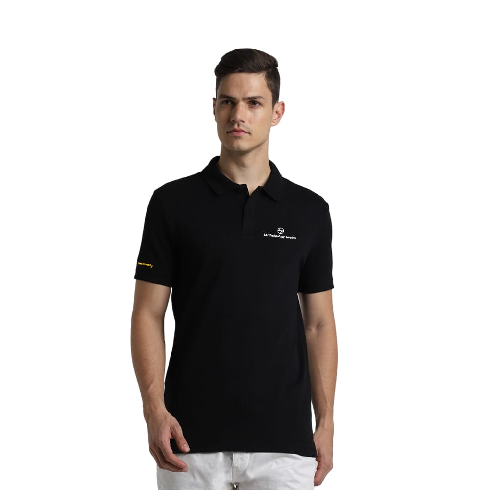 Jack & Jones Interlock Polo T-shirt -Black